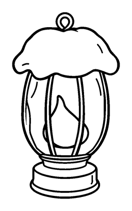 Ice Lantern Colouring Page (Kids, Standard)