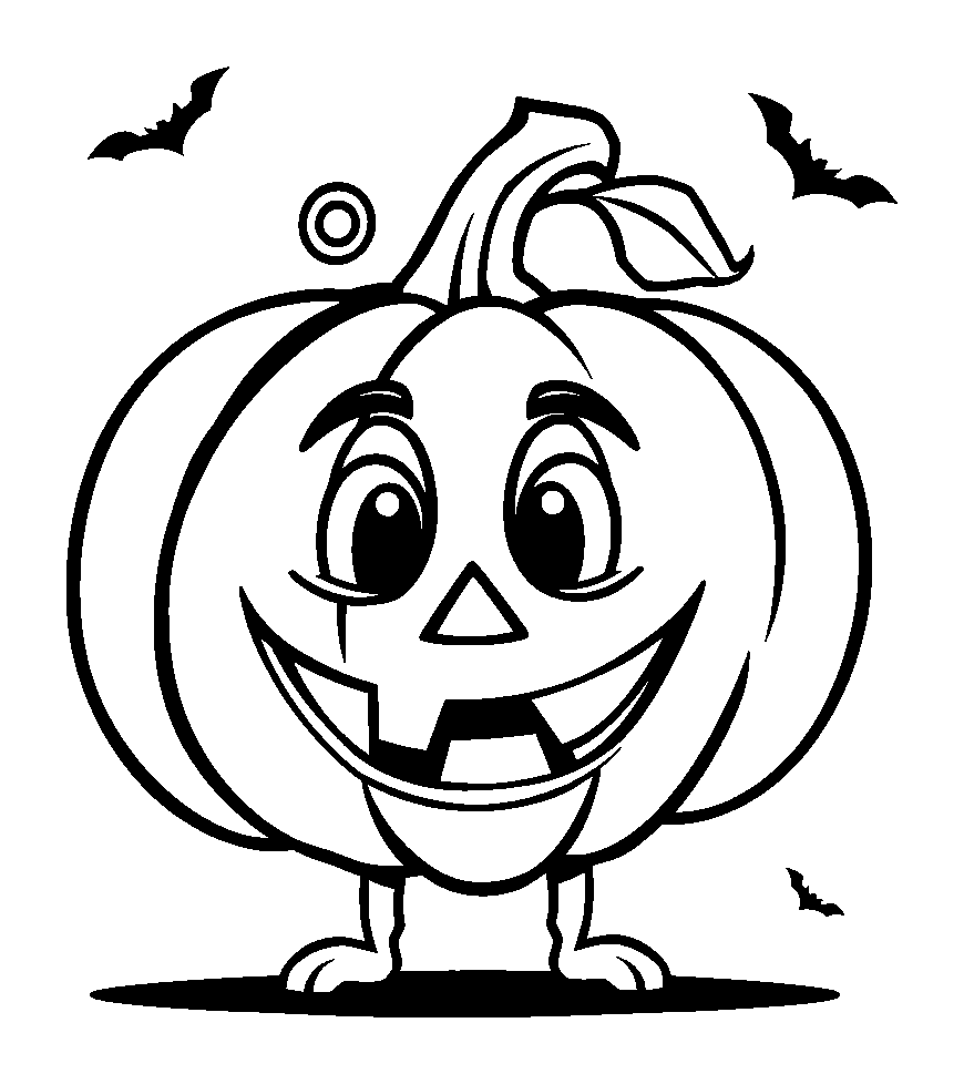 Jack O Lantern colouring page — free printable for kids
