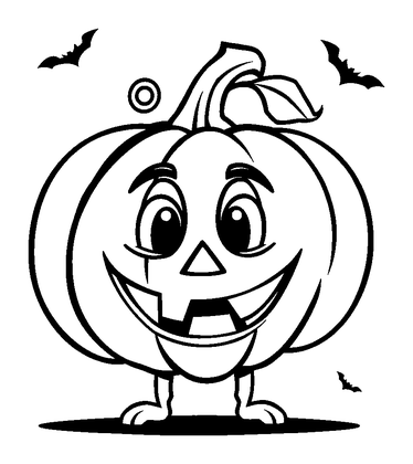 Jack O Lantern Colouring Page (Kids, Standard)
