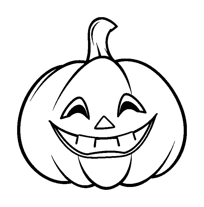 Jack O Lantern colouring page — free printable for toddlers
