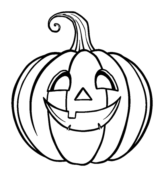 Jack O Lantern colouring page — free printable for toddlers