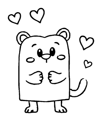 Love Letter Colouring Page (Kids, Bold & Easy)