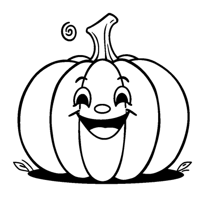 Pumpkin Colouring Page (Kids, Bold & Easy)