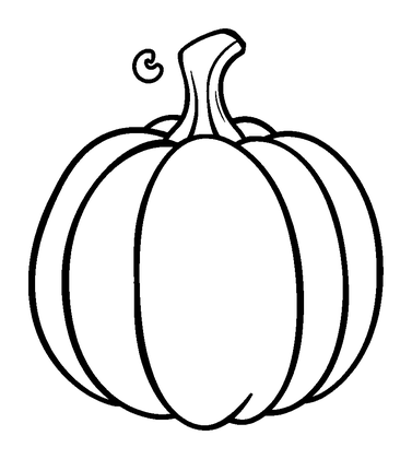 Pumpkin Colouring Page (Kids, Bold & Easy)