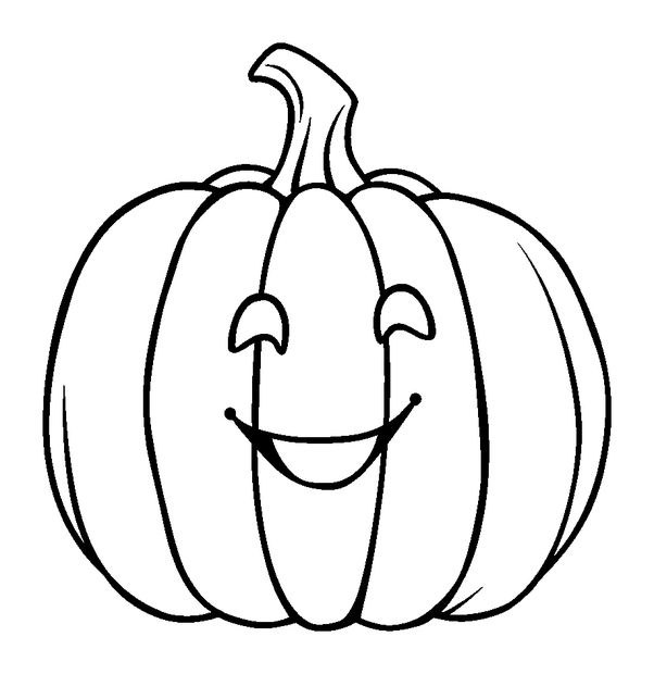 Pumpkin colouring page — free printable for toddlers
