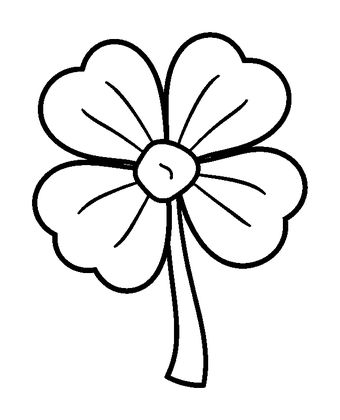 Shamrock Colouring Page (Kids, Standard)