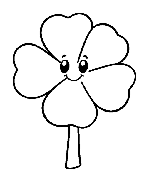 Shamrock colouring page — free printable for toddlers