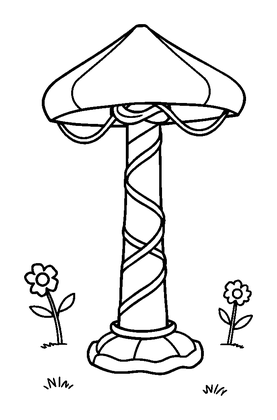 Spring Maypole Colouring Page (Kids, Bold & Easy)