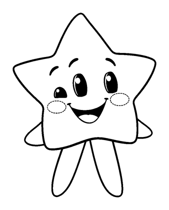 Star Colouring Page (Kids, Bold & Easy)