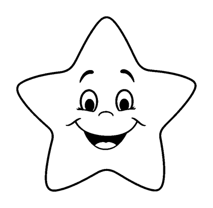 Star Colouring Page (Toddler, Standard)