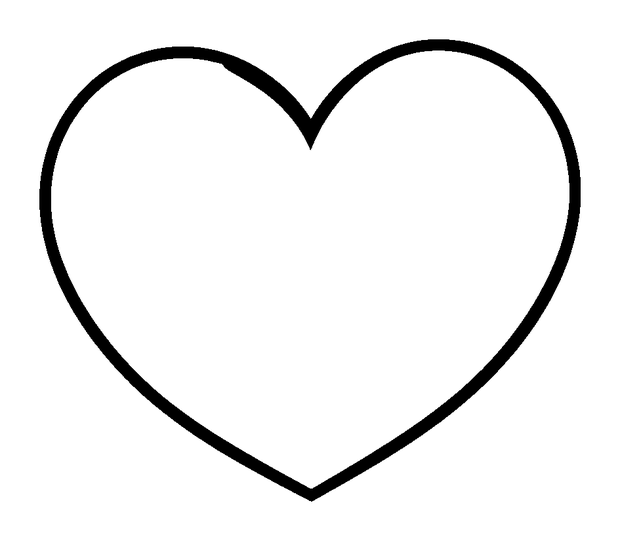 Valentine Heart colouring page — free printable for kids