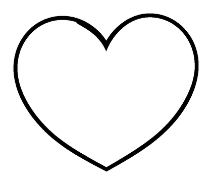 Valentine Heart Colouring Page (Kids, Bold & Easy)