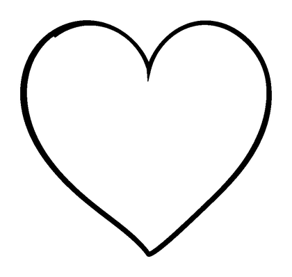 Valentine Heart Colouring Page (Kids, Standard)