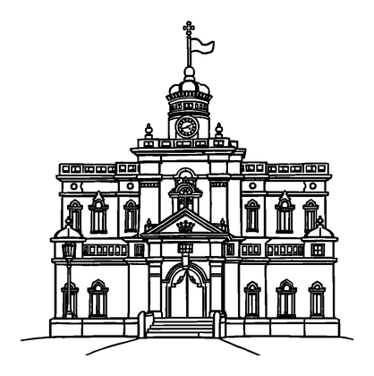 Buckingham Palace Colouring Page (Kids, Standard)