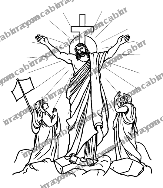 Christ The Redeemer colouring page — free printable for teens