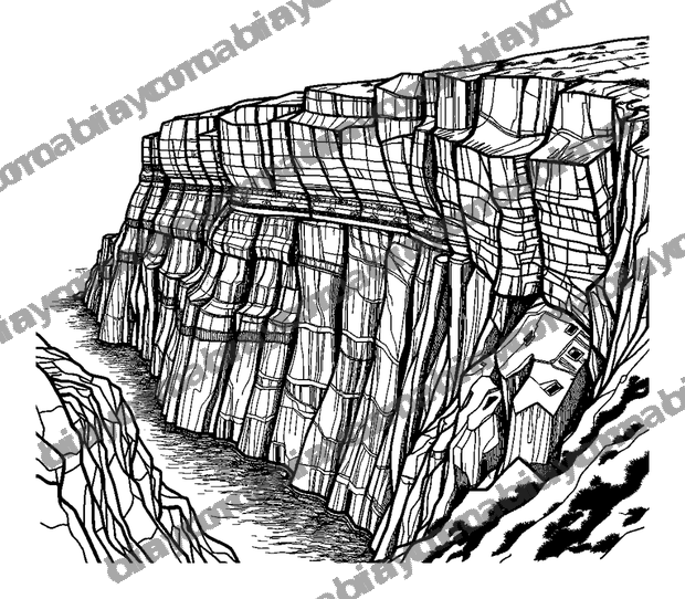 Cliffs Of Moher colouring page — free printable for teens