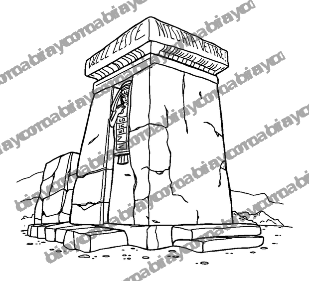 Easter Island Statue colouring page — free printable for teens