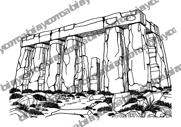 Giants Causeway colouring page — free printable for teens