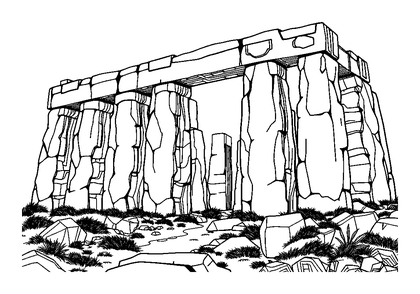Giants Causeway Colouring Page (Teens, Intricate)