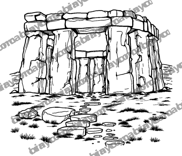 Giants Causeway colouring page — free printable for teens