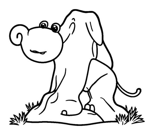 Kilimanjaro colouring page — free printable for kids