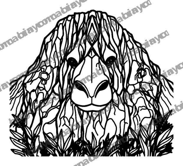 Kilimanjaro colouring page — free printable for teens