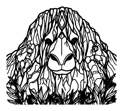 Kilimanjaro Colouring Page (Teens, Intricate)