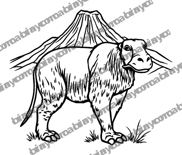Kilimanjaro colouring page — free printable for teens