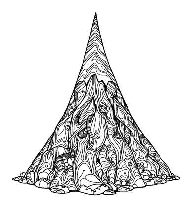 Matterhorn Colouring Page (Teens, Intricate)