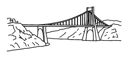 Millau Viaduct Colouring Page (Kids, Standard)