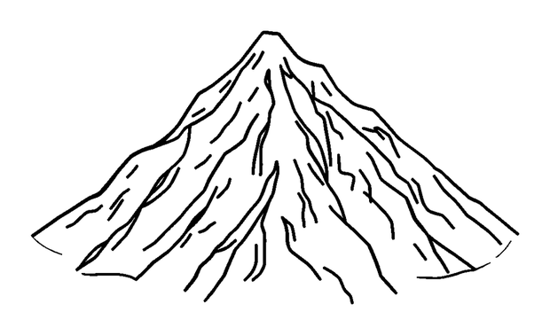 Mount Everest colouring page — free printable for kids