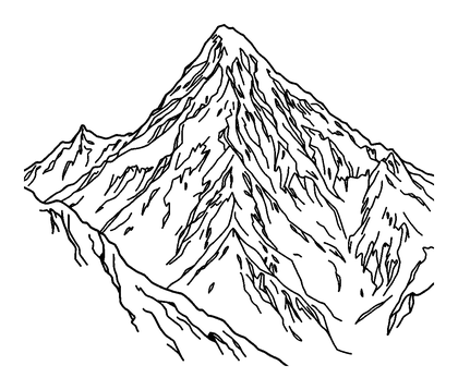Mount Everest Colouring Page (Teens, Standard)