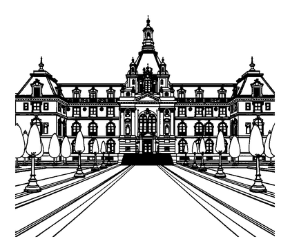 Palace Versailles Colouring Page (Teens, Standard)