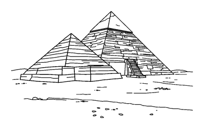 Pyramids Colouring Page (Teens, Standard)