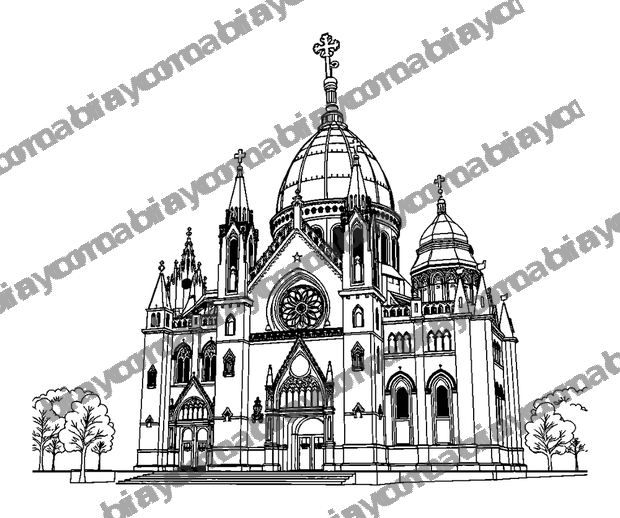 St Basils Cathedral colouring page — free printable for teens