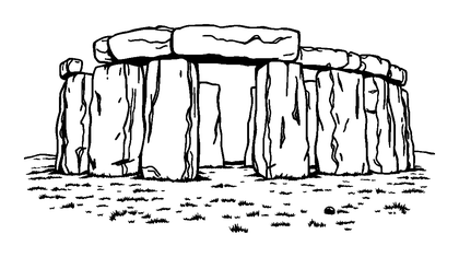 Stonehenge Colouring Page (Teens, Standard)