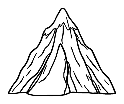 Table Mountain Colouring Page (Kids, Standard)