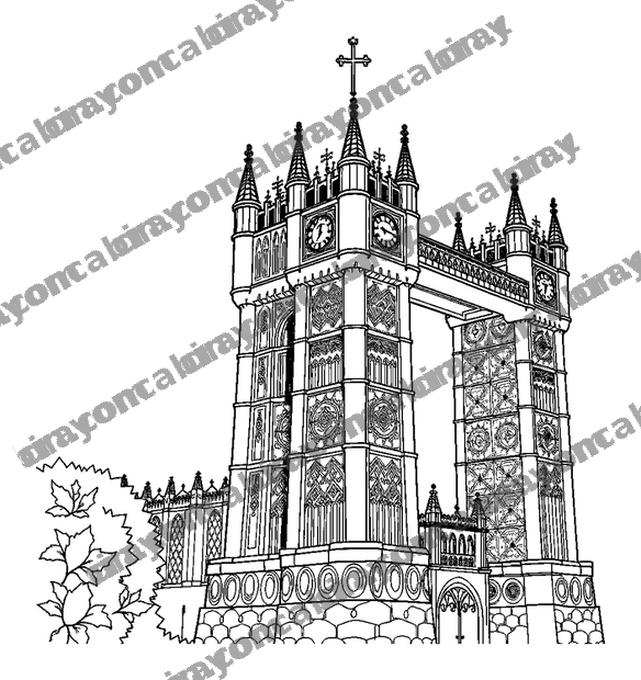 Tower Of London colouring page — free printable for teens