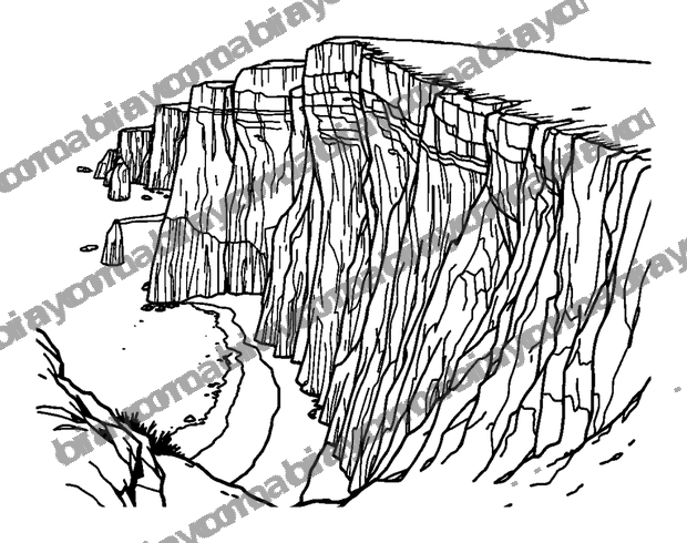 White Cliffs Of Dover colouring page — free printable for teens