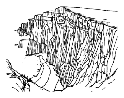 White Cliffs Of Dover Colouring Page (Teens, Standard)