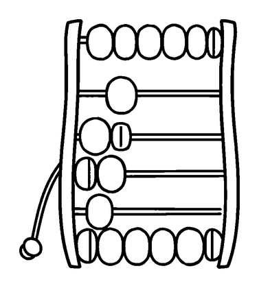 Abacus Beads Colouring Page (Kids, Standard)