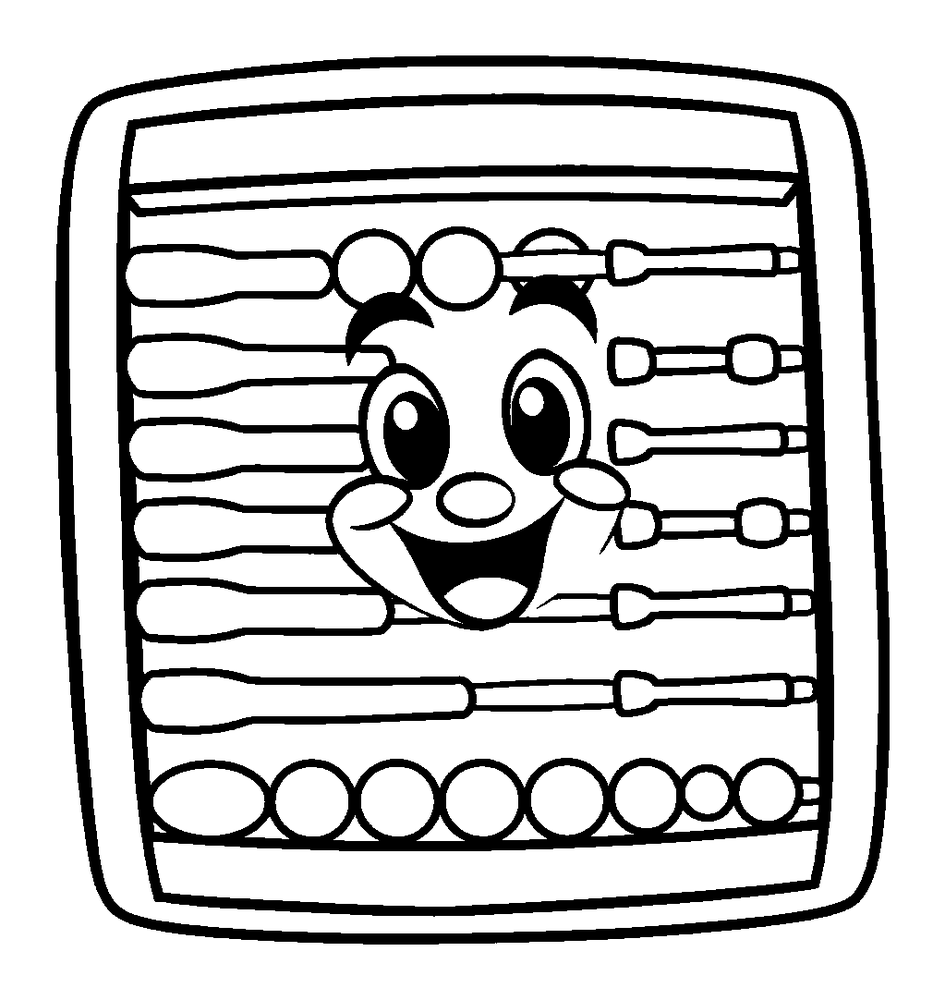 Abacus colouring page — free printable for kids