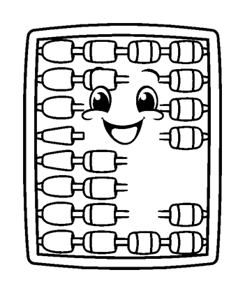 Abacus Colouring Page (Kids, Standard)