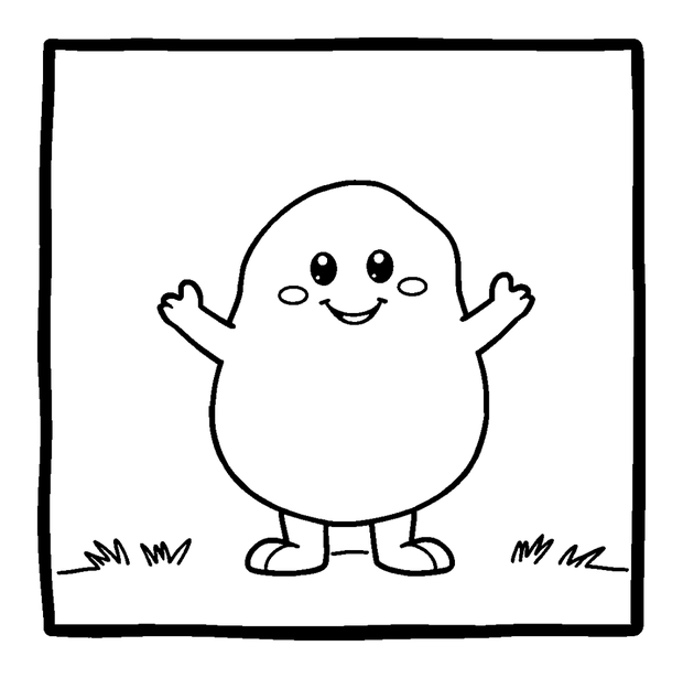 Book colouring page — free printable for toddlers