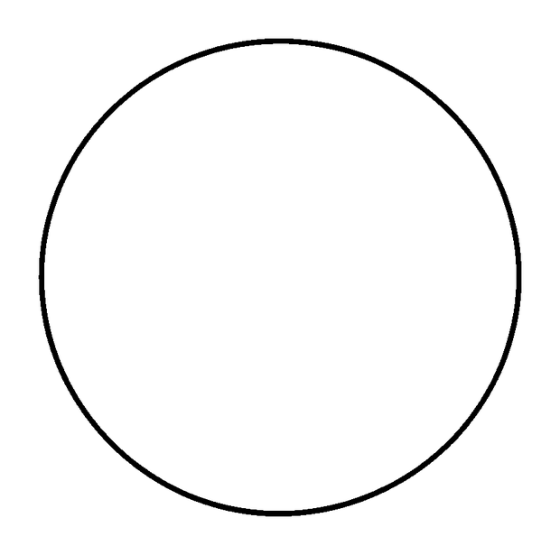 Circle Shape colouring page — free printable for kids