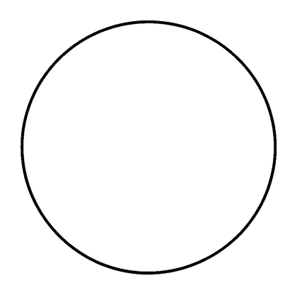 Circle Shape Colouring Page (Kids, Bold & Easy)