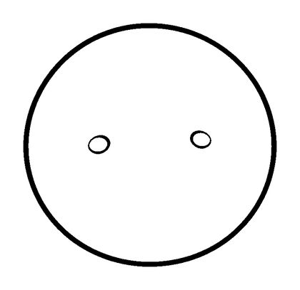 Circle Shape Colouring Page (Toddler, Bold & Easy)