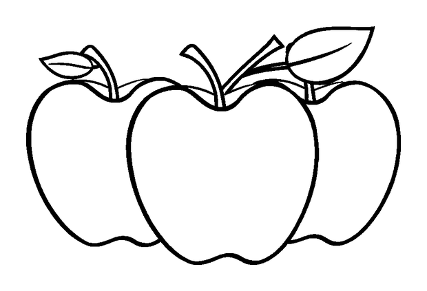 Counting Apples colouring page — free printable for kids