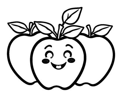 Counting Apples Colouring Page (Kids, Standard)