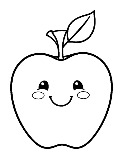 Counting Apples colouring page — free printable for toddlers